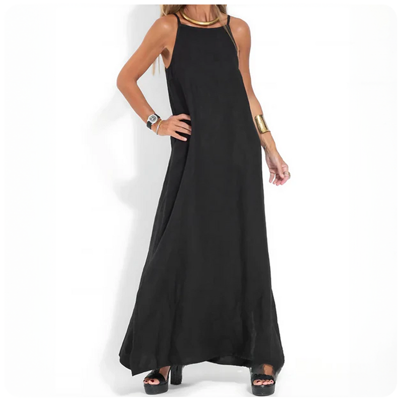 Vestido Stella - 100% Linho | Super Fresco