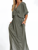 Vestido Isa - Decote em V | Super Fresco e Solto (Verano 2025)