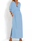 Vestido Isa - Decote em V | Super Fresco e Solto (Verano 2025)