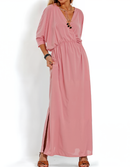 Vestido Isa - Decote em V | Super Fresco e Solto (Verano 2025)