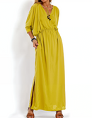 Vestido Isa - Decote em V | Super Fresco e Solto (Verano 2025)